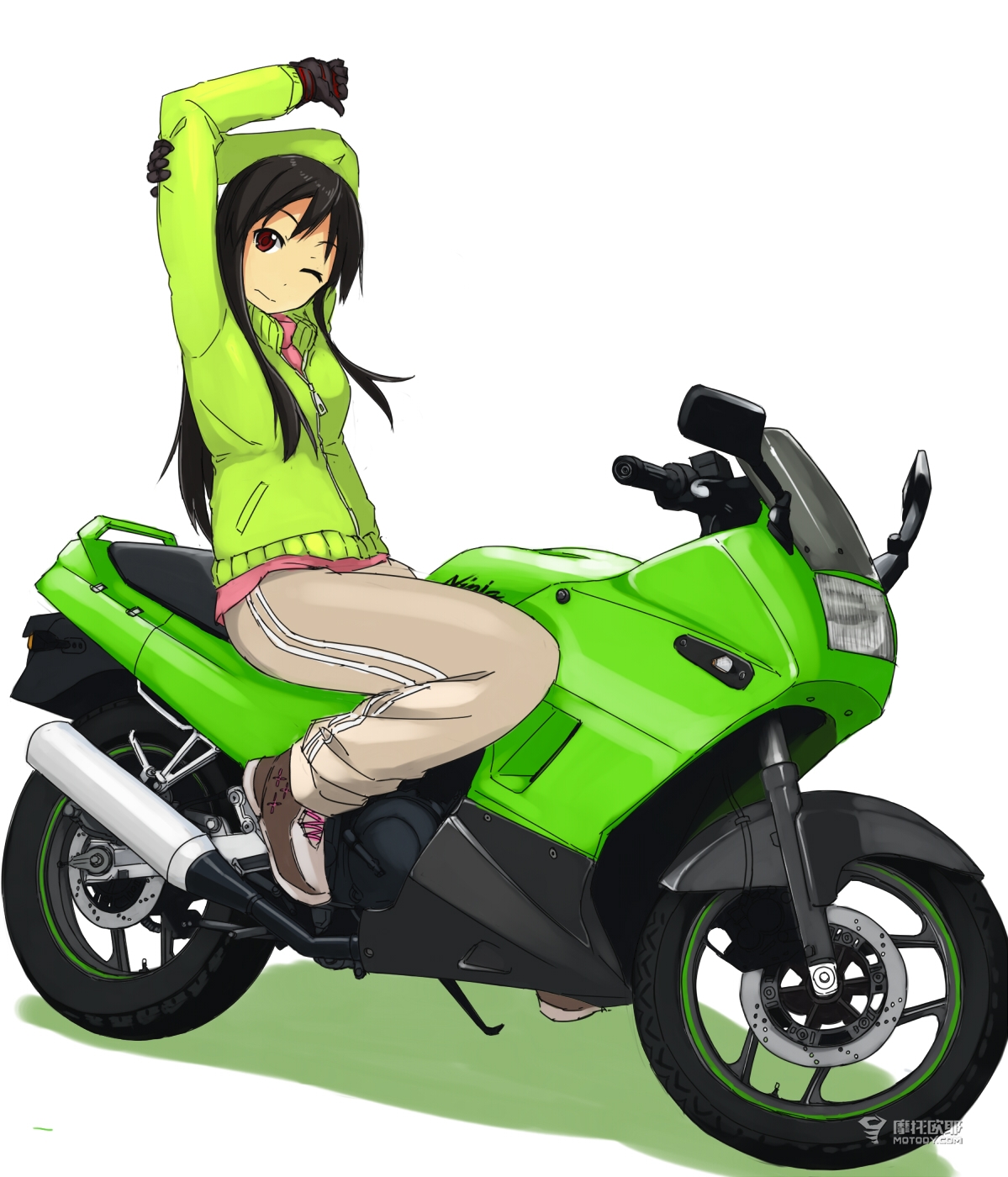 卡通摩托 摩托赛车设计图__其他_动漫动画_设计图库_昵图网nipic.com