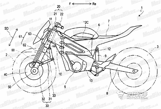 雅马哈概念电动车专利图曝光 或将开始量产 (5)