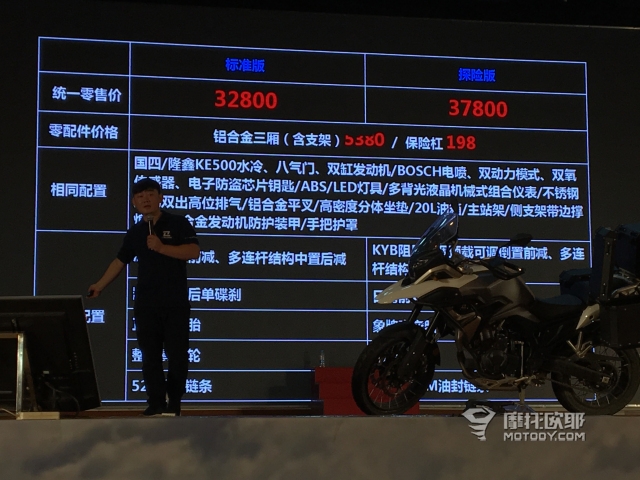 3.28万元起，国产首款真空胎辐条轮毂拉力车珠峰凯越500X发布